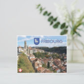 Briefkaart Fribourg-Zwitserland (Staand voorkant)