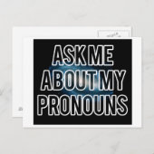 Briefkaart Galaxy Pronouns (Voorkant / Achterkant)