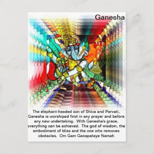 Briefkaart Ganesha