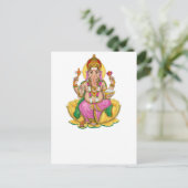 Briefkaart Ganesha (Staand voorkant)