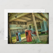 Briefkaart  gasstation (Voorkant / Achterkant)