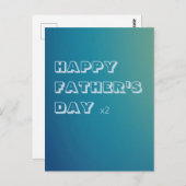Briefkaart - Gay Vaderdag x2 (Voorkant / Achterkant)