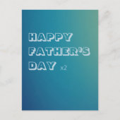 Briefkaart - Gay Vaderdag x2 (Voorkant)