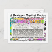 Briefkaart Gazpacho Martini Recipe (Voorkant / Achterkant)
