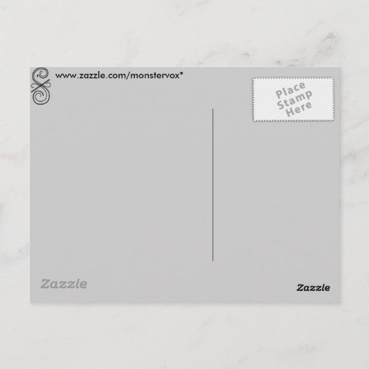 Briefkaart gebogen lijn (Achterkant)