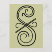 Briefkaart gebogen lijn (Voorkant)