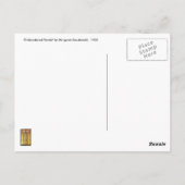 Briefkaart: Geborduurde panelen van Margaret Macdo Briefkaart (Achterkant)