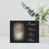 Briefkaart gebroken hart (Staand voorkant)