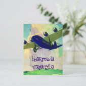 Briefkaart geesten van de mysterieuze bermuda-drie (Staand voorkant)