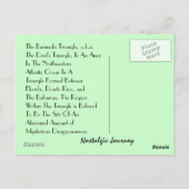 Briefkaart geesten van de mysterieuze bermuda-drie (Achterkant)