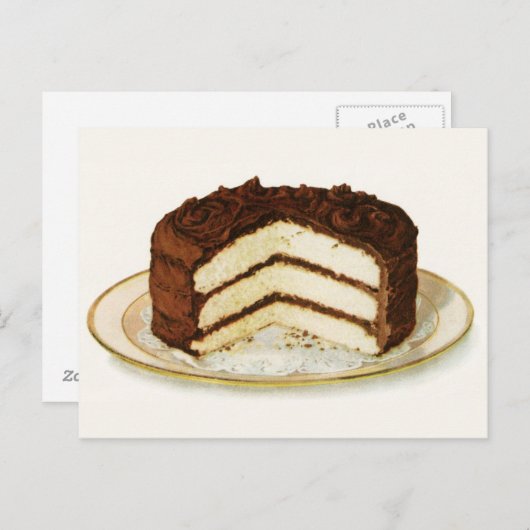 Briefkaart gehakt laagje chocolade (Voorkant / Achterkant)