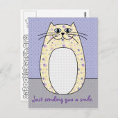 briefkaart "Gele kat" (Voorkant / Achterkant)