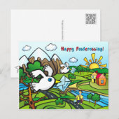 Briefkaart "Gelukkige Postcrossing!" - De post van (Voorkant / Achterkant)