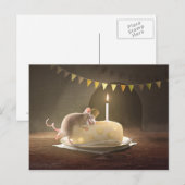 Briefkaart: "Gelukkige verjaardag" Briefkaart (Voorkant / Achterkant)