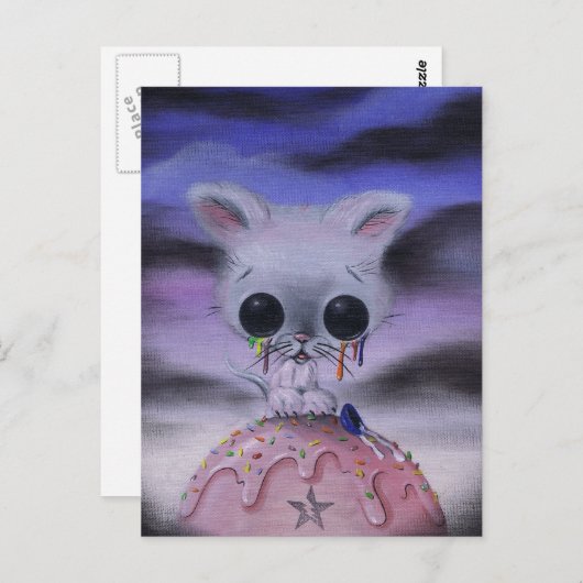 briefkaart gemorste melk (Voorkant / Achterkant)