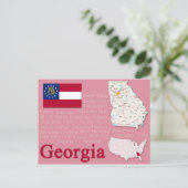 Briefkaart "Georgia" (Staand voorkant)