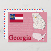 Briefkaart "Georgia" (Voorkant / Achterkant)