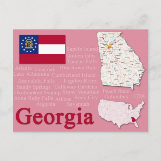 Briefkaart "Georgia" (Voorkant)