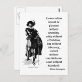 briefkaart "Gesprek moet prettig zijn" (Voorkant / Achterkant)