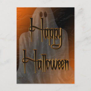 Briefkaart Ghosted Happy Halloween