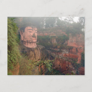 Briefkaart Giant Buddha in Leshan, Chengdu in Chin