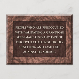 Briefkaart giftige mensen