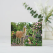 briefkaart "Gigi The Llama" (Staand voorkant)