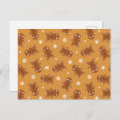 Briefkaart Gingerbrood Man (Voorkant / Achterkant)