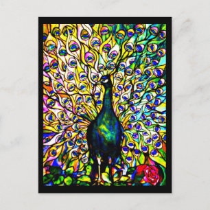 Briefkaart-Glas in lood-Louis Tiffany 19 Briefkaart