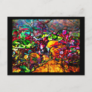 Briefkaart-Glas in lood-Louis Tiffany 6 Briefkaart