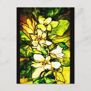 Briefkaart-Glas in lood-Tiffany 2 Briefkaart