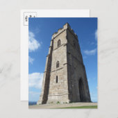 Briefkaart Glastonbury Tor Tower (Voorkant / Achterkant)