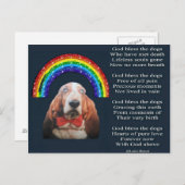 Briefkaart God zegene de honden (Voorkant / Achterkant)