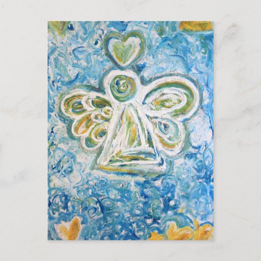 Briefkaart Golden Blue Angel (Voorkant)