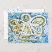 Briefkaart Golden Blue Angel (Voorkant / Achterkant)