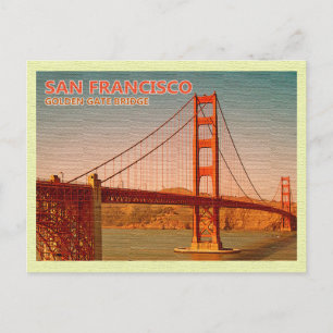  Briefkaart Golden Gate Bridge San Francisco