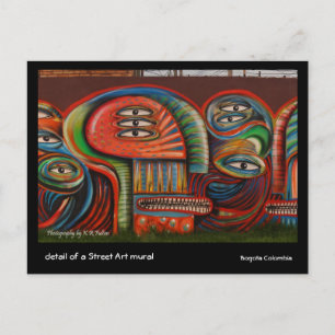 Briefkaart: Graffiti Eyes Briefkaart