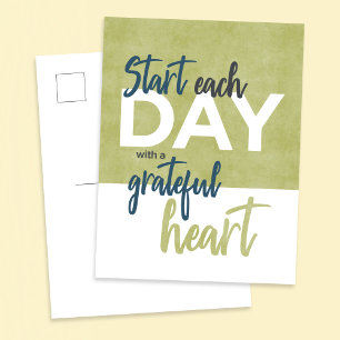 briefkaart "Grateful hart"