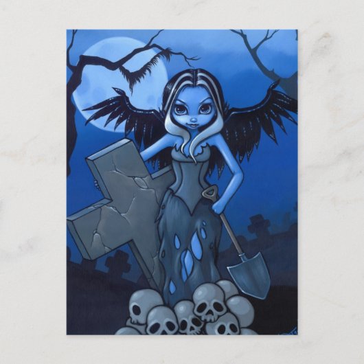 briefkaart "Gravedigger" (Voorkant)