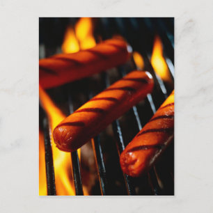 BRIEFKAART GRILLED HOTDOGS