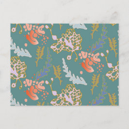 Briefkaart Groen Abstract Schattige Vrolijk Kleurr