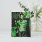 briefkaart groen snijpad (Staand voorkant)