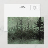 briefkaart "Groene schemerweg" (Voorkant / Achterkant)