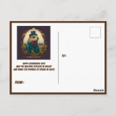 Briefkaart Groundhog Day A Celebration of Spring (Achterkant)