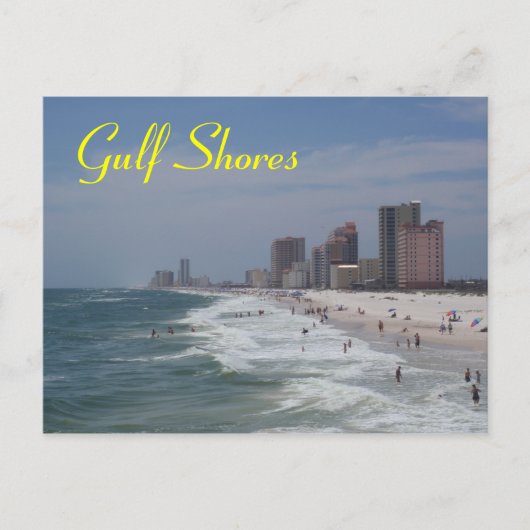 Briefkaart Gulf Shores (Voorkant)