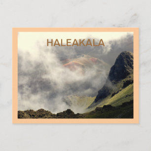 BRIEFKAART, "HALEAKALA DIE DOOR DE KLOUDEN VERHOOG BRIEFKAART