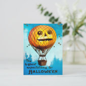  Briefkaart Halloween-ballon (Staand voorkant)