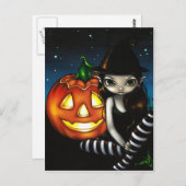briefkaart "Halloween Night" (Voorkant / Achterkant)