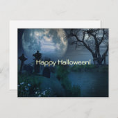 Briefkaart Halloween Spooky Scenes (Voorkant / Achterkant)