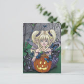 briefkaart "Halloween Sprite" (Staand voorkant)